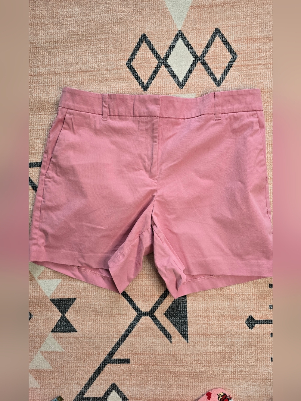 Ann Taylor Pink Cotton Bermuda Shorts